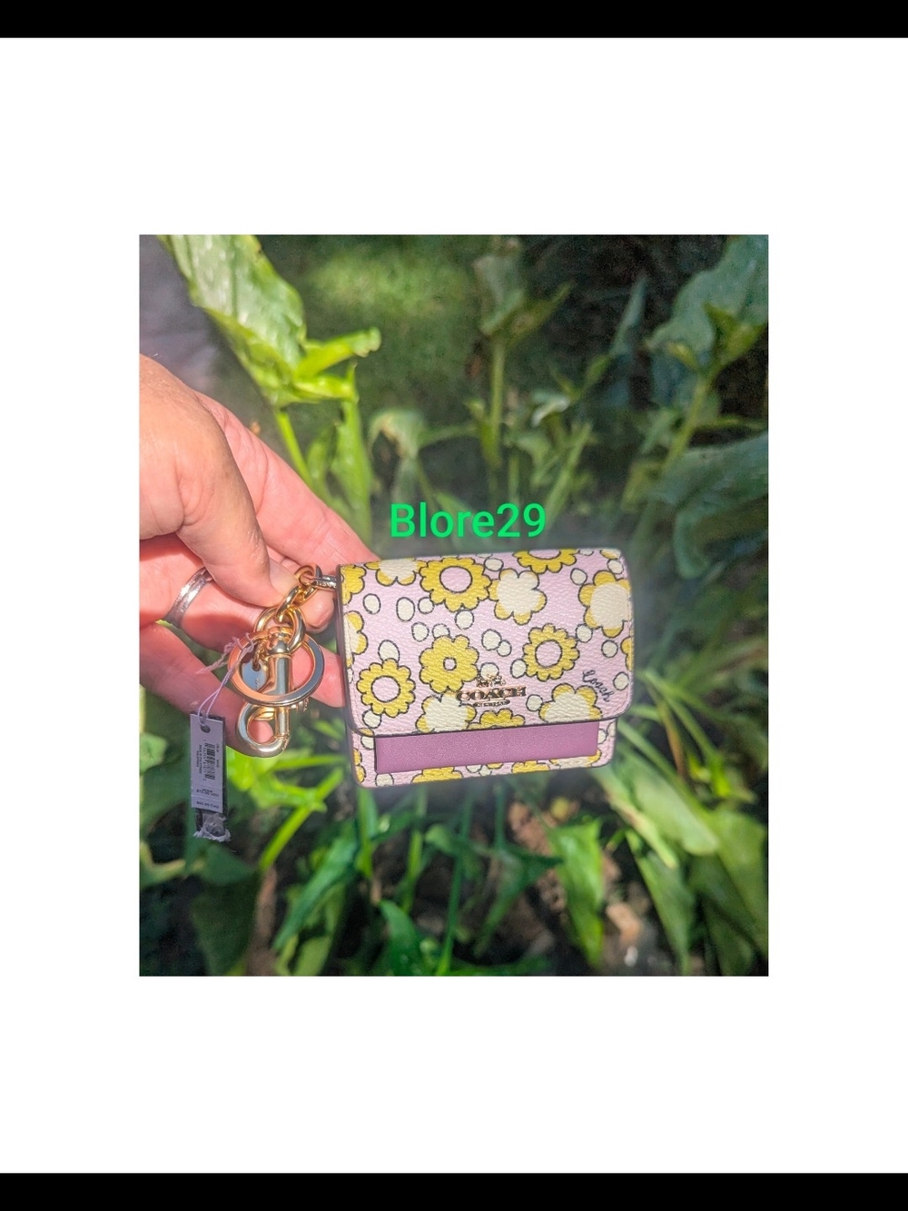NWT Mini Klare Bag Charm
With Blocked Floral Print Coach